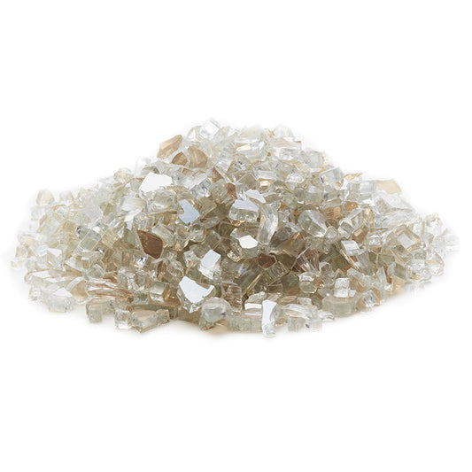 Crystal Reflective Fire Glass 1/4" - 25 LBS