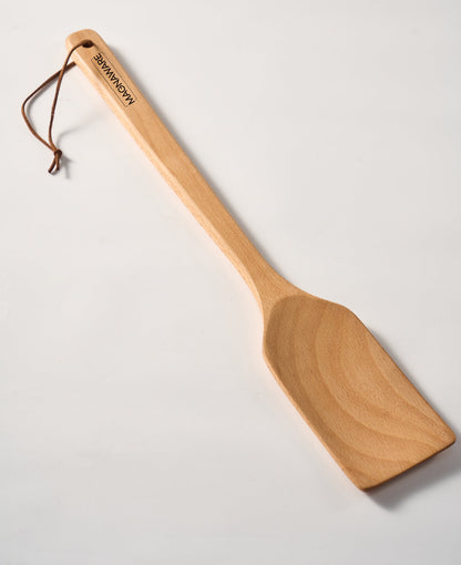 Extra Long Wooden Spatula - 18-inch Heavy Duty Stir Paddle for Cooking in Big Pots & Wall Décor - Solid Natural Hard Wood Large Spatula