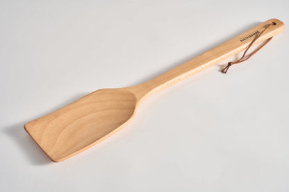 Extra Long Wooden Spatula - 18-inch Heavy Duty Stir Paddle for Cooking in Big Pots & Wall Décor - Solid Natural Hard Wood Large Spatula
