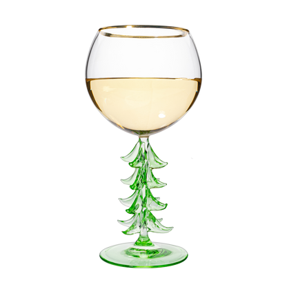 Natale Stemmed Wine Glassware, Single