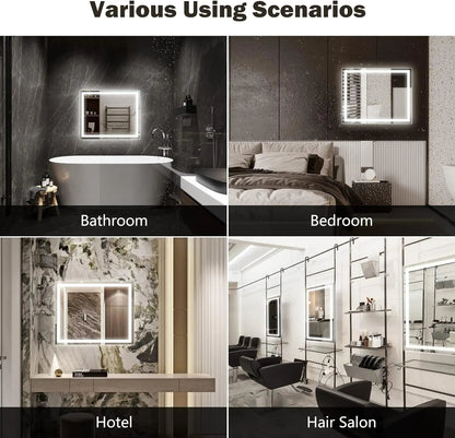 Deluxe Center Glow LED Bathroom Mirror