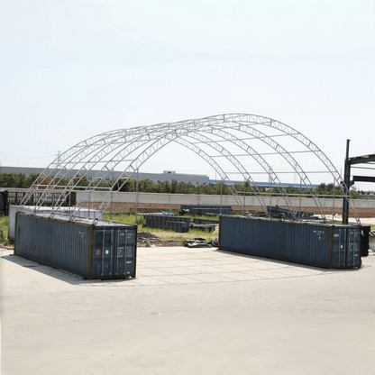 60FT x 40FT x 15FT Double Truss Container Canopy Shelter