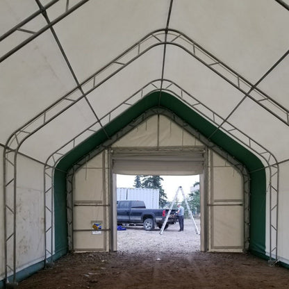 W 20FT x L 40FT x H 16FT Double Truss Storage Shelter