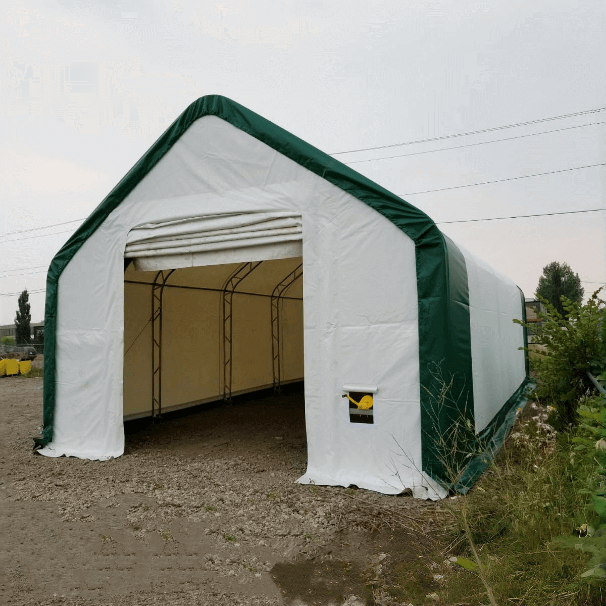 W 20FT x L 40FT x H 16FT Double Truss Storage Shelter