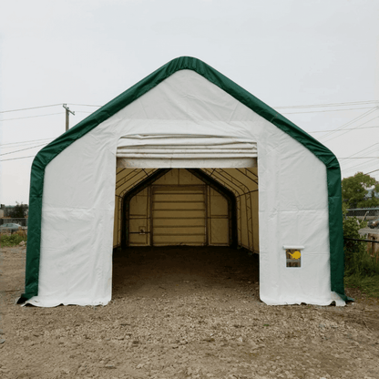 W 20FT x L 40FT x H 16FT Double Truss Storage Shelter