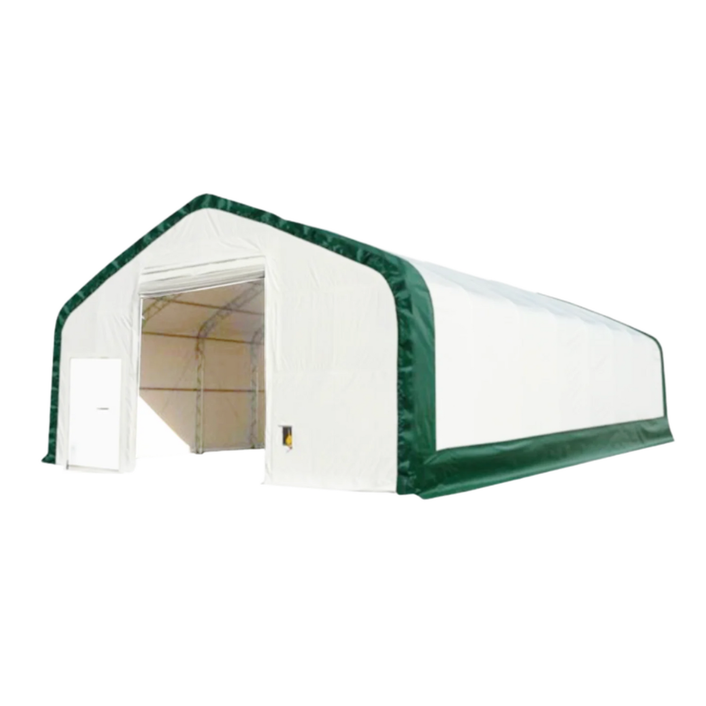 W 40FT x L 80FT x H 21FT Double Truss Storage Shelter, 8' Truss Spacing