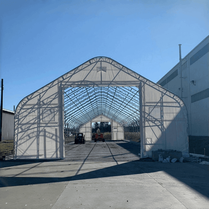 W 40FT x L 80FT x H 23FT Double Truss Storage Shelter
