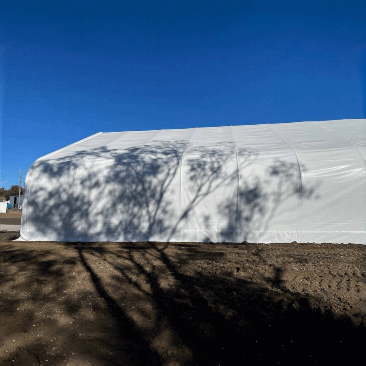 W 50FT x L 100FT x H 23FT Double Truss Storage Shelter