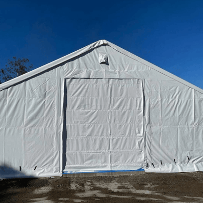W 50FT x L 100FT x H 23FT Double Truss Storage Shelter