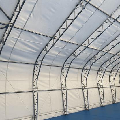 W 50FT x L 80FT x H 23FT Double Truss Storage Shelter