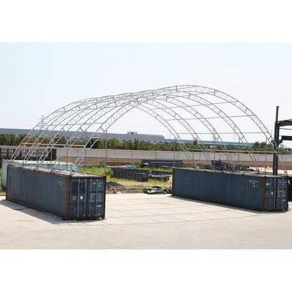 60FT x 40FT x 20FT Double Truss Container Canopy Shelter