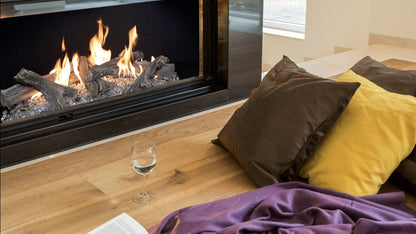 Vented Contemporary Ornamental Western Driftwood Linear Logs