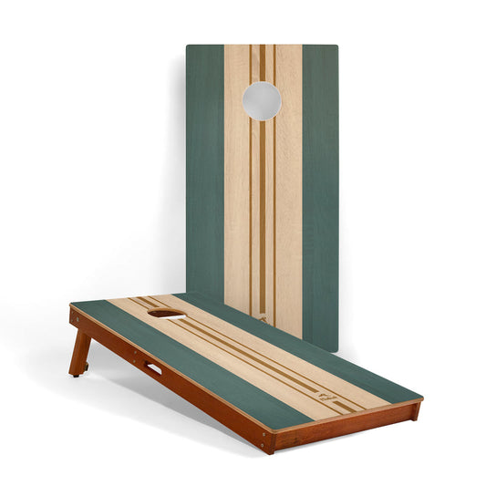 Atlantic Stripes Mahogany Pathfinder Cornhole Boards