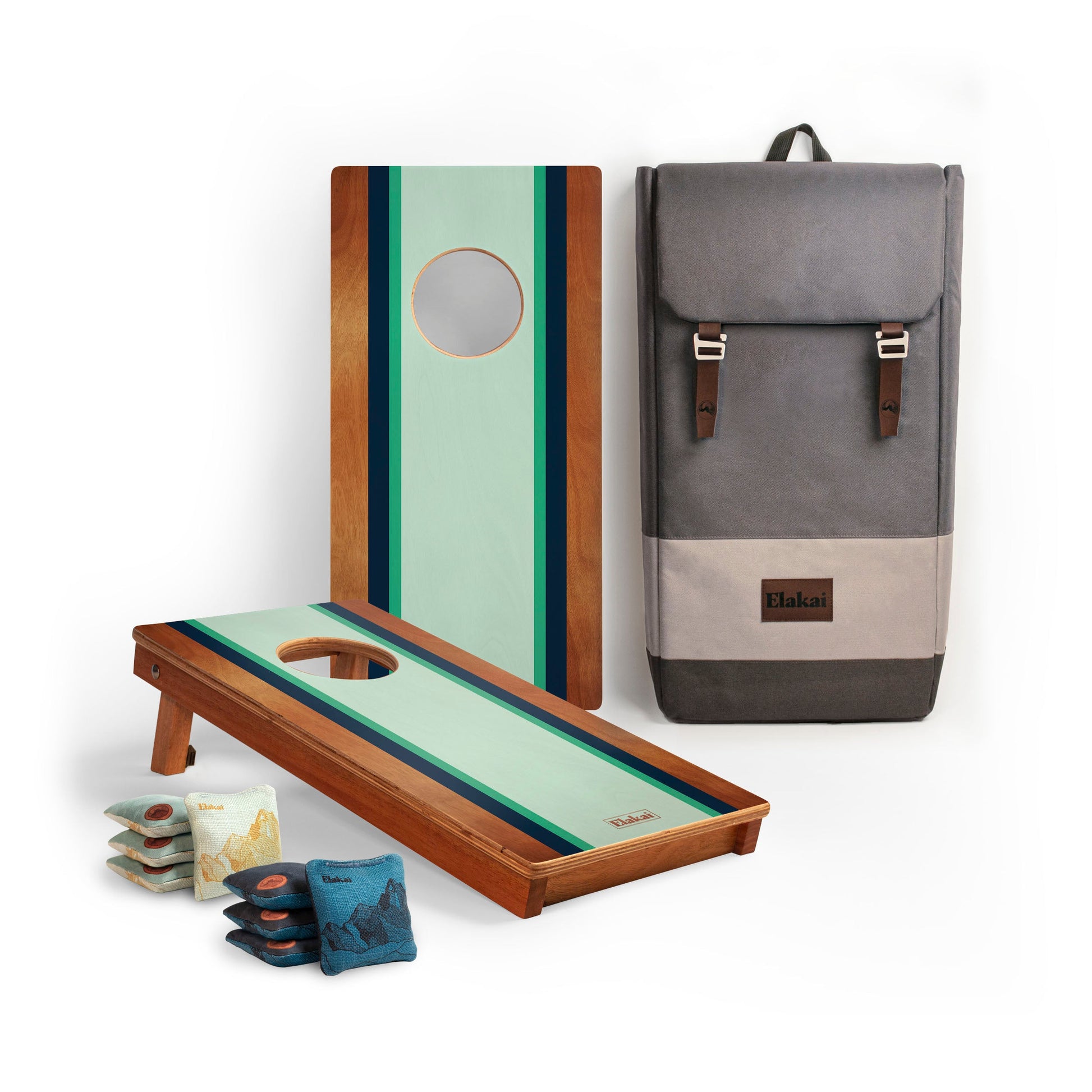 1ft x 2ft Mount Elakai Mahogany Pathfinder Cornhole Board Set
