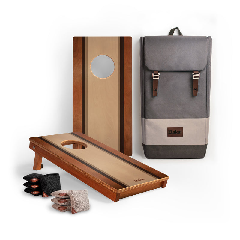 1ft x 2ft Mocha Surf Mahogany Pathfinder Cornhole Board Set