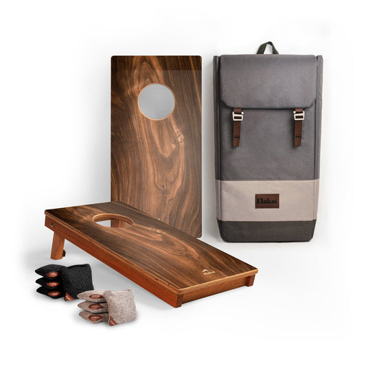 1ft x 2ft Dark Beachwood Mahogany Pathfinder Cornhole Board Set