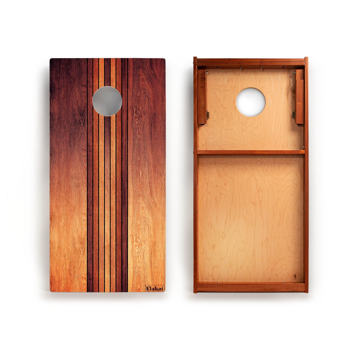 Retro Woody Mahogany Pathfinder Cornhole Boards