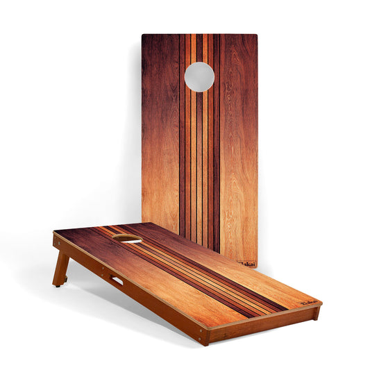 Retro Woody Mahogany Pathfinder Cornhole Boards