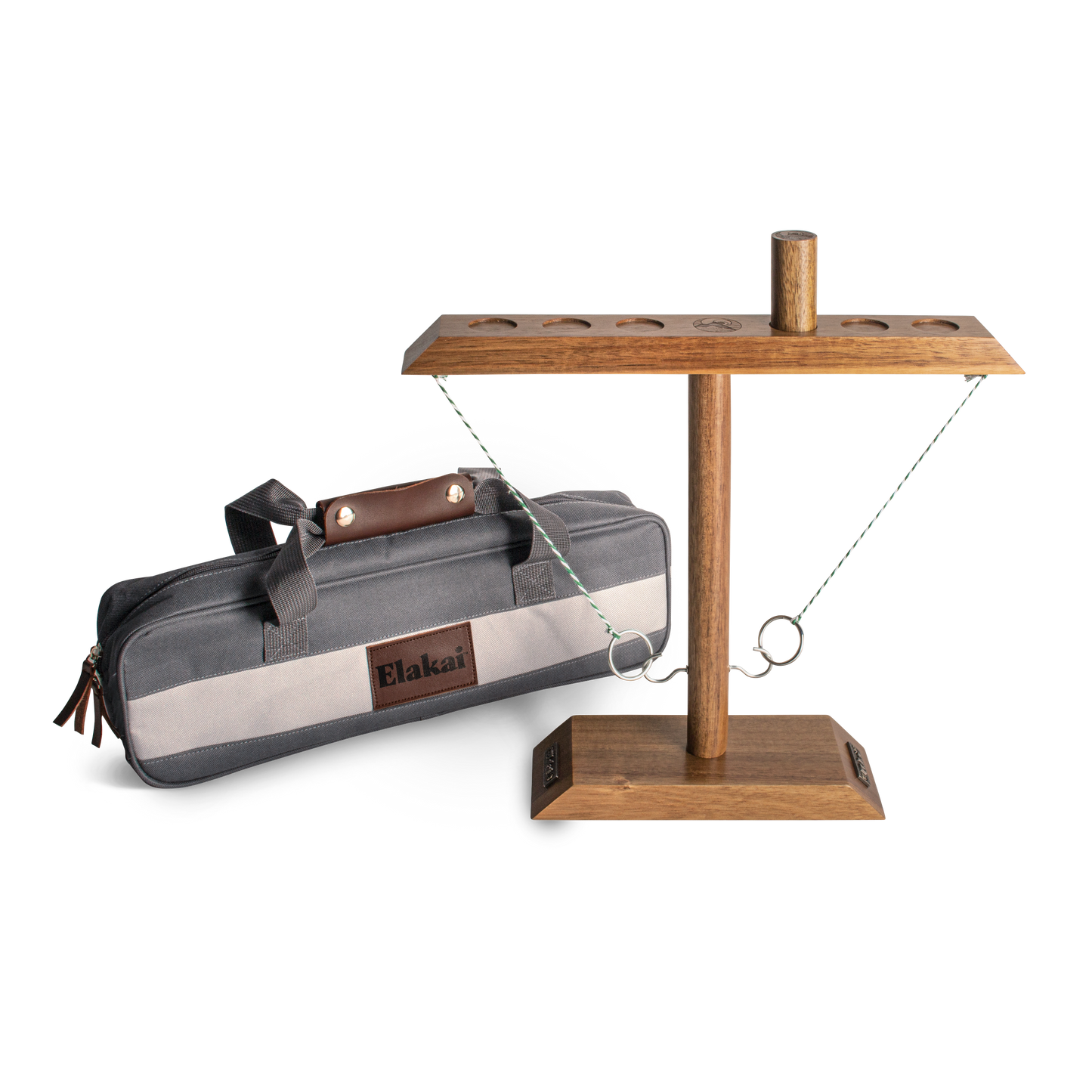 Acacia Globetrotter Tabletop Hook Ring Game Circle Post