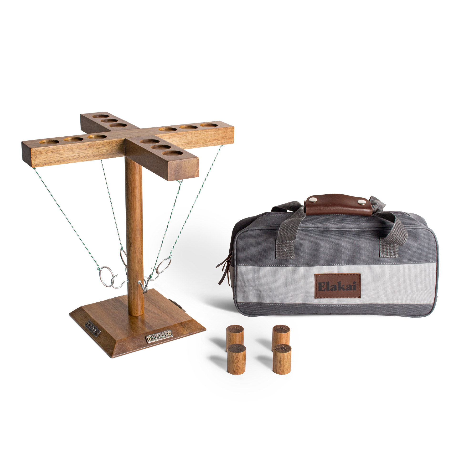 Acacia Globetrotter Tabletop Hook Ring Game Circle Post