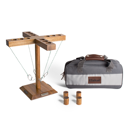 Acacia Globetrotter Tabletop Hook Ring Game Circle Post