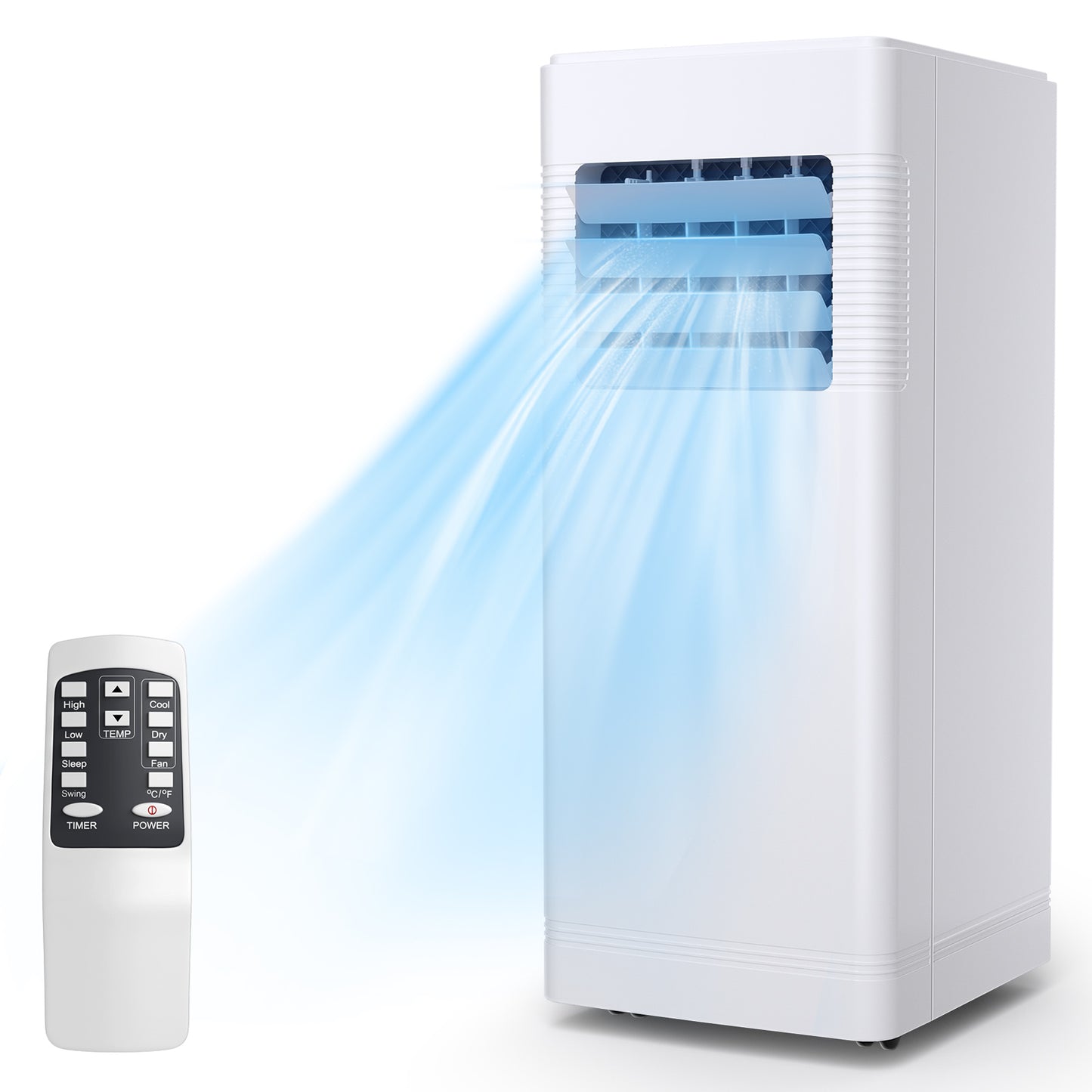 3-in-1 Portable Air Conditioner with Cooling Fan Dehumidifier Function 10000 BTU