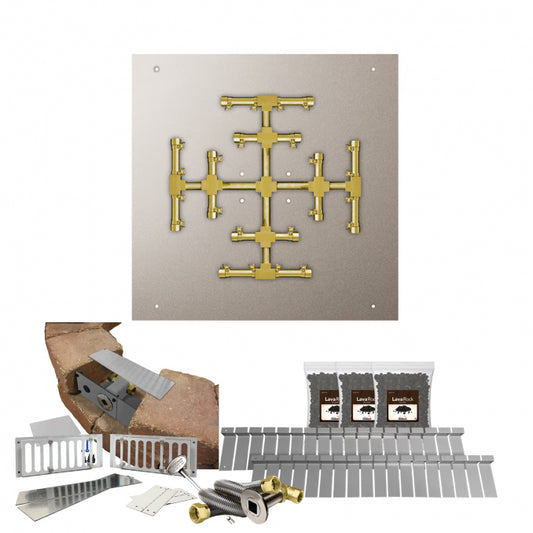 Square Flat Pro-Series Block Burner Kit