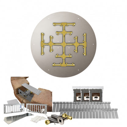 Round Flat Pro-Series Block Burner Kits 39" to 42"