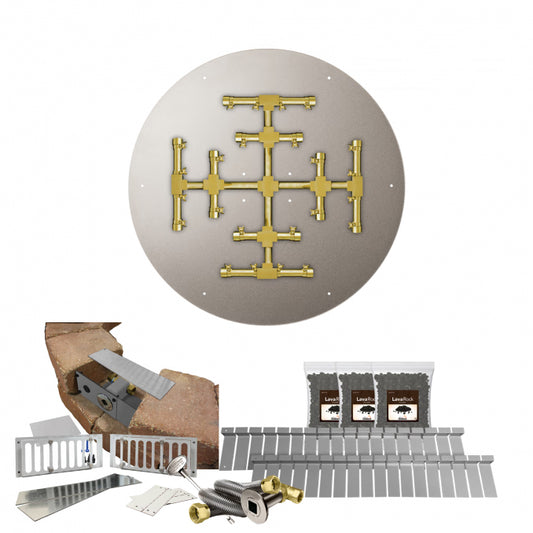 Round Flat Pro-Series Block Burner Kits 26" to 29"