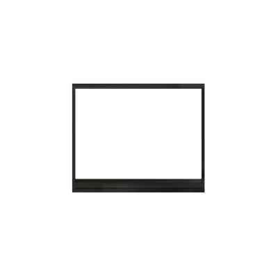 Vista Fireplace Facade - Black Frame
