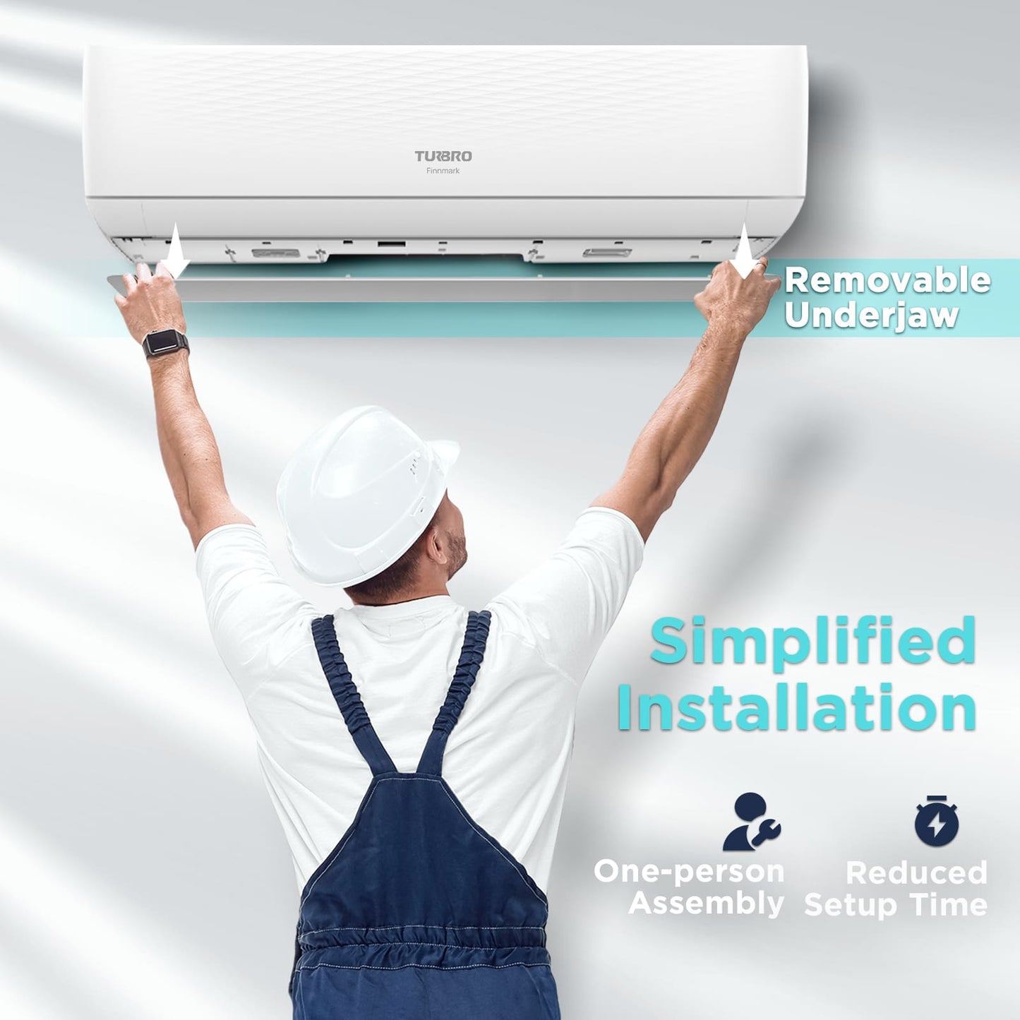 Finnmark 12,000 BTU Single Zone WiFi Mini Split AC (R32)