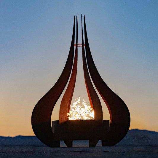 The Comet Metal Fire Sculpture 64"