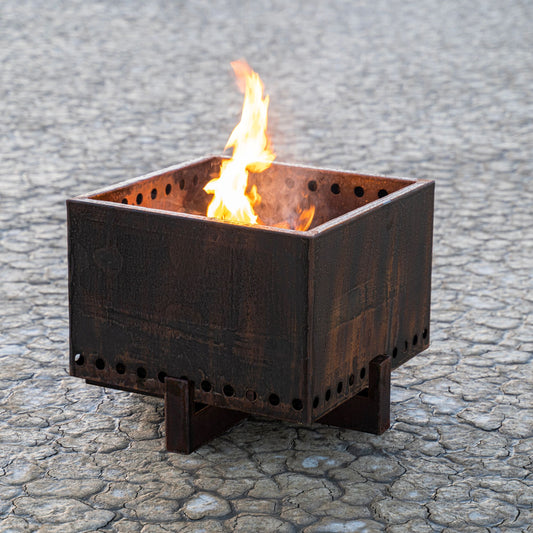 The Helix Smokeless Corten Steel Fire Sculpure 36"