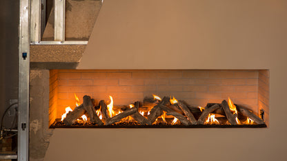 Vented Contemporary Ornamental Western Driftwood Linear Logs