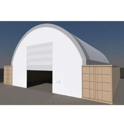 Front Wall with Winch door for Container Canopy Shelter 40FT x 40FT x 15FT