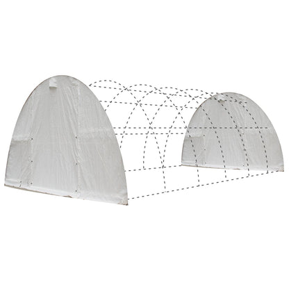 Front/Rear Panel with Roll-up Door for W 30FT x H 15FT Storage Shelter