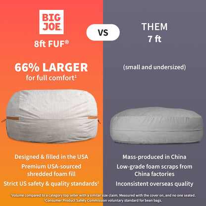 Fuf® 8Ft Giant Bean Bag