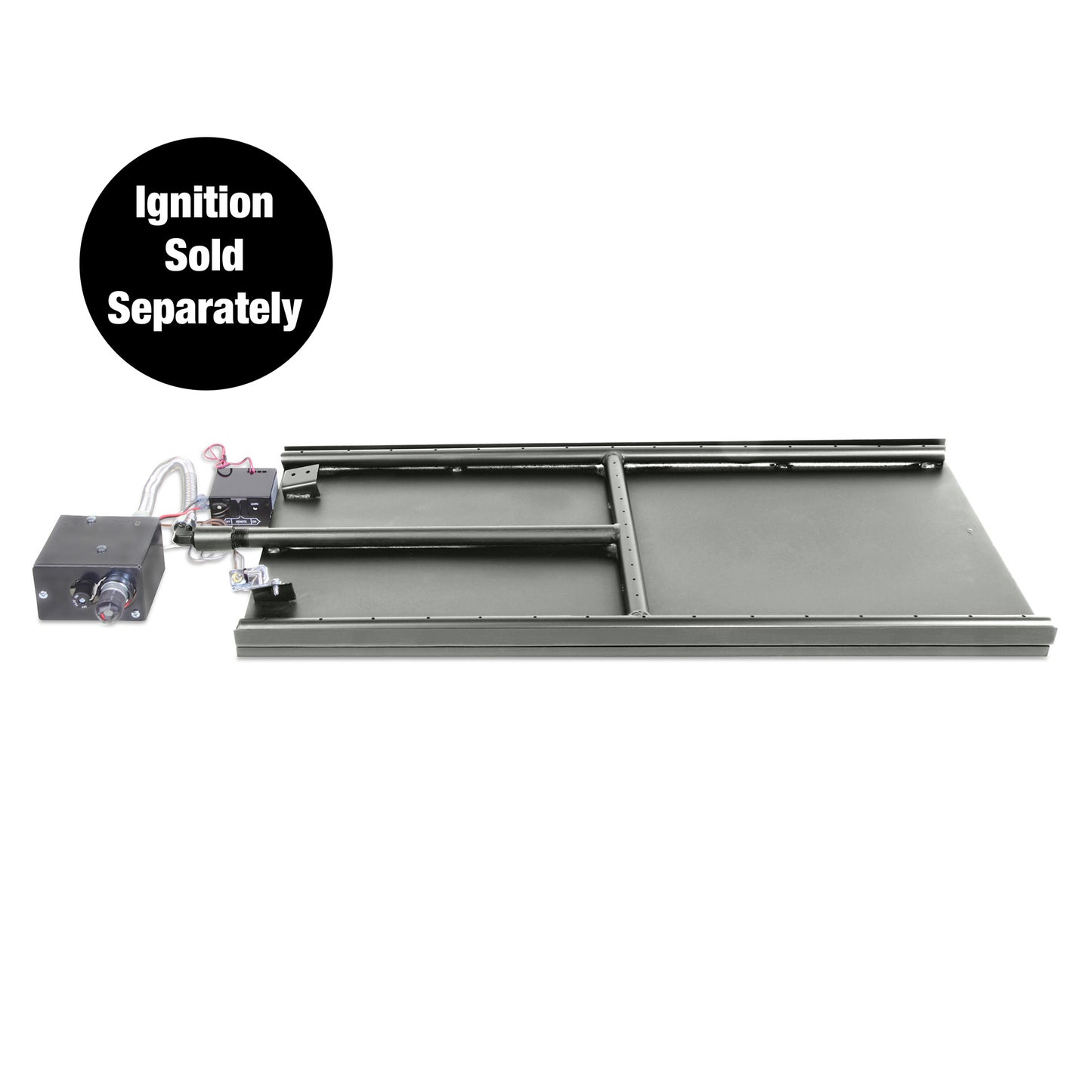 Glass Indoor Vented Contemporary H-Style Pan and Burner