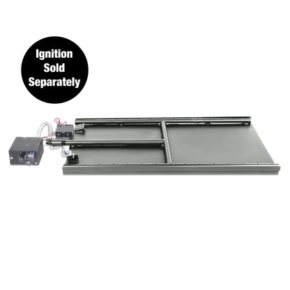 Glass Indoor Vented Contemporary H-Style Pan and Burner