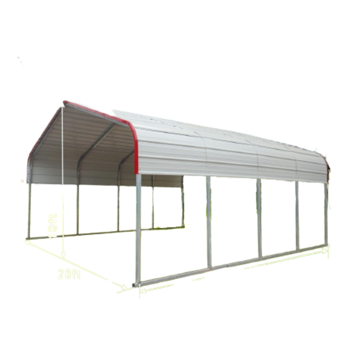 Classic Steel Carport 20FT x 20FT