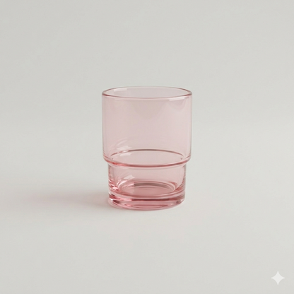 Pink Rock Glass- Set of 4