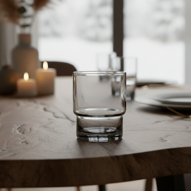 Smoke Rocks Glass- Set of 4