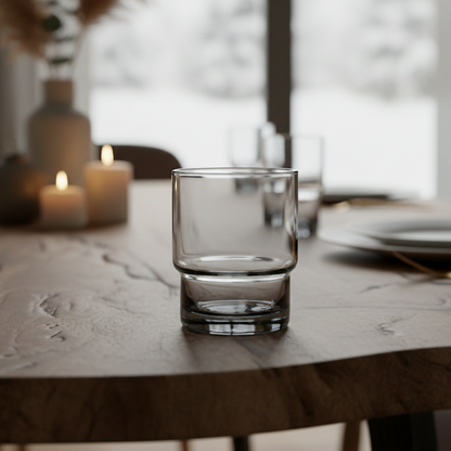 Smoke Rocks Glass- Set of 4