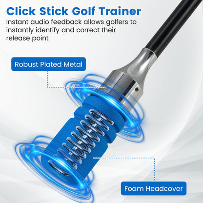 Golf Swing Trainer Click Stick Swing Training Aid for Speed Flexibility Balance