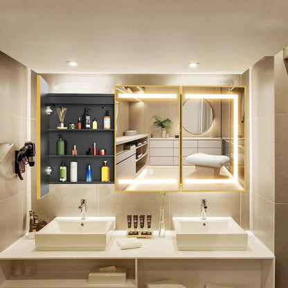 HAUSVITA Lighted Bathroom Medicine Cabinet with Mirror