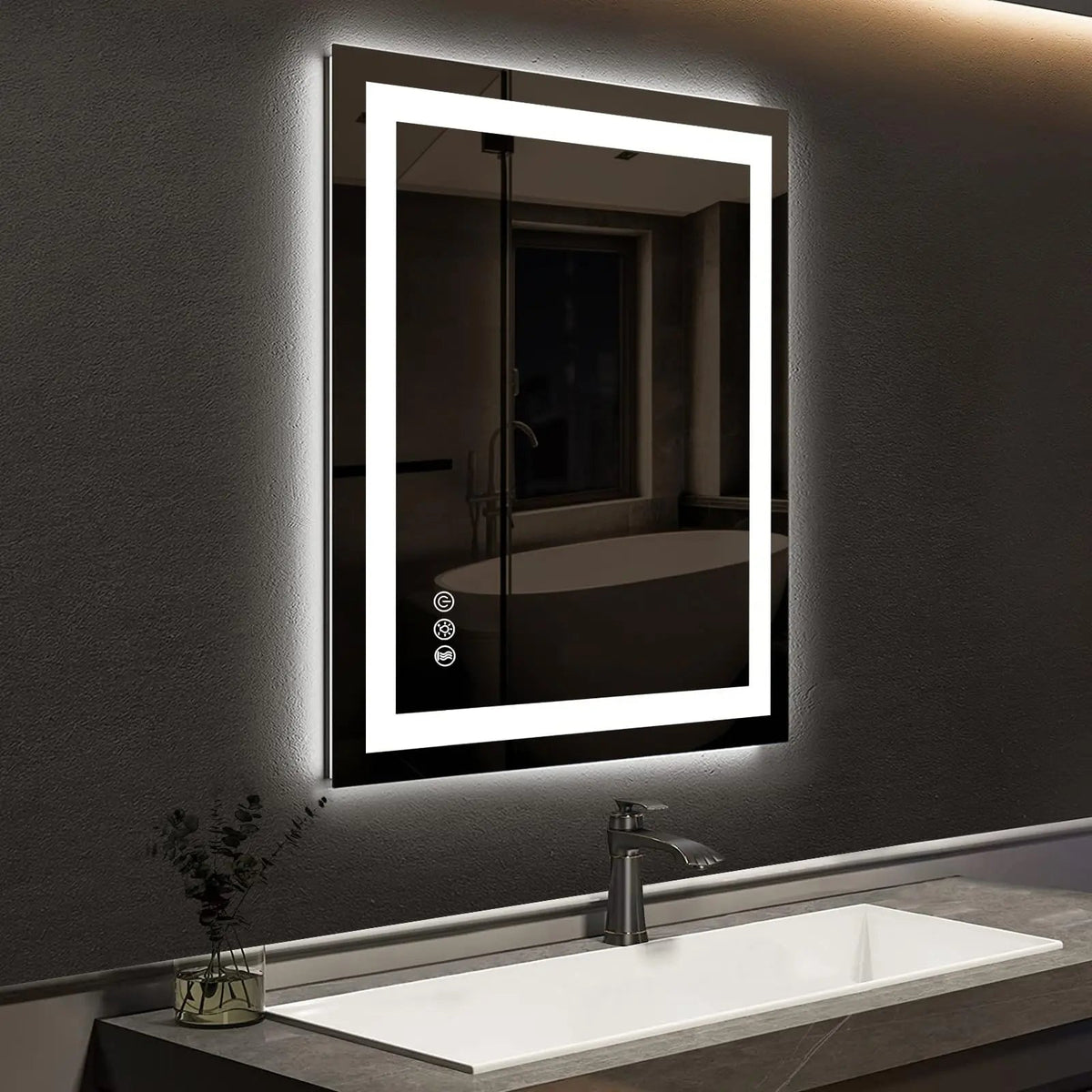 HAUSVITA Standard Center Glow LED Bathroom Mirror