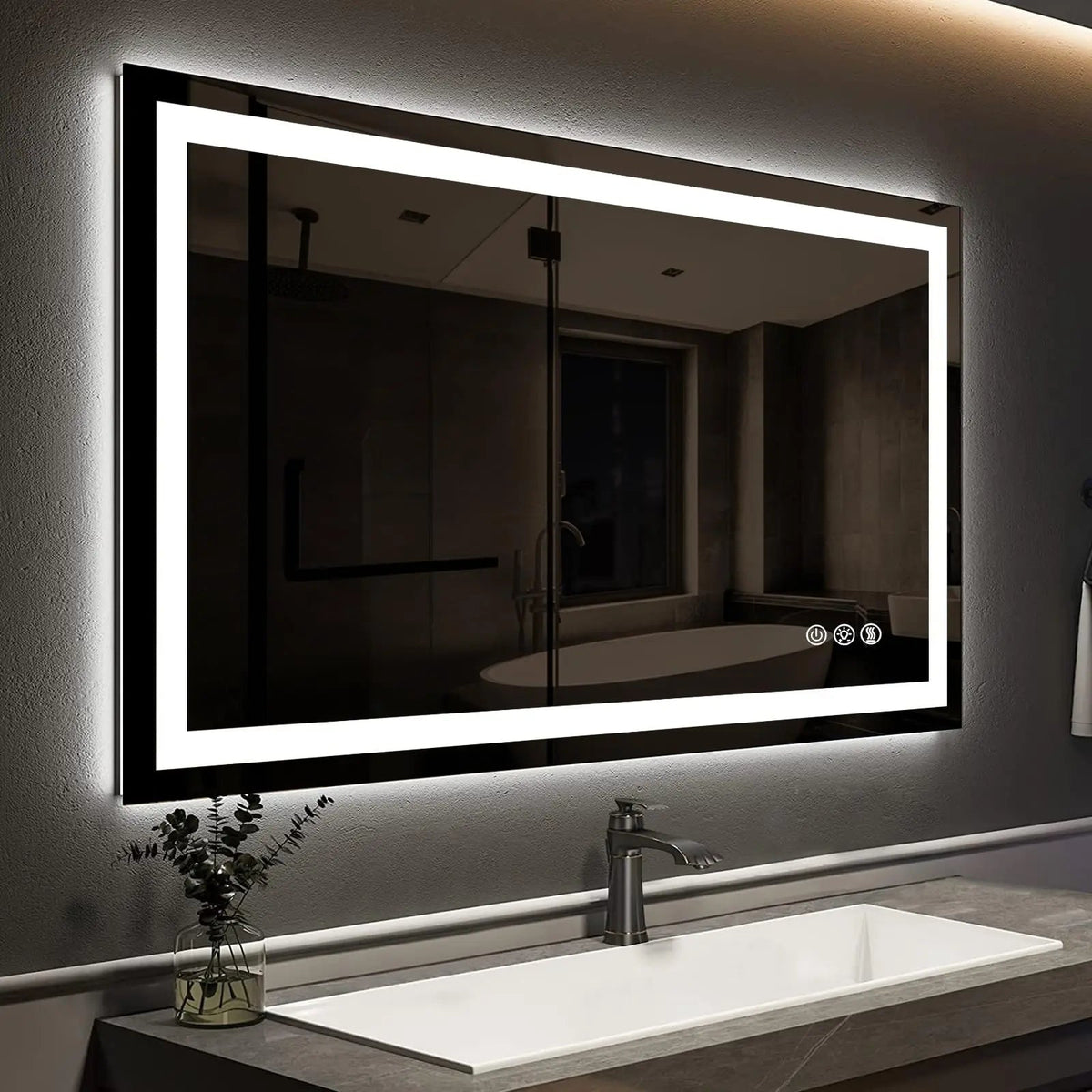 HAUSVITA Standard Center Glow LED Bathroom Mirror