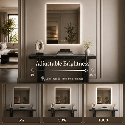 HAUSVITA Standard Sleek Backlit LED Bathroom Mirror