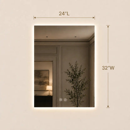 HAUSVITA Standard Sleek Backlit LED Bathroom Mirror