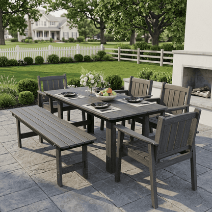 Corex HDPE Outdoor Dining Set, 6-Piece